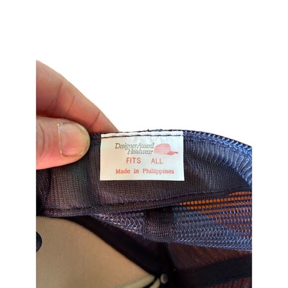 Vintage vtg snapback hat dad cap trucker navy blue Miami USA patch - Picture 5 of 5